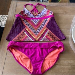Prana Tankini XL bottoms, L top